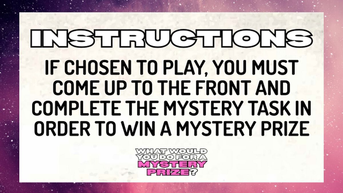 What Would You Do For A Mystery Prize? image number null
